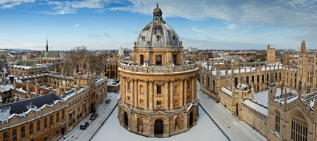 The Radcliffe Camera and All Souls College in Radcliffe Square, UK